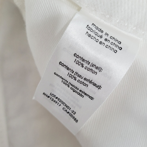 Weworewhat The Danielle High Rise Straight White Jean Size 26 Button Fly Summer - Picture 4 of 6